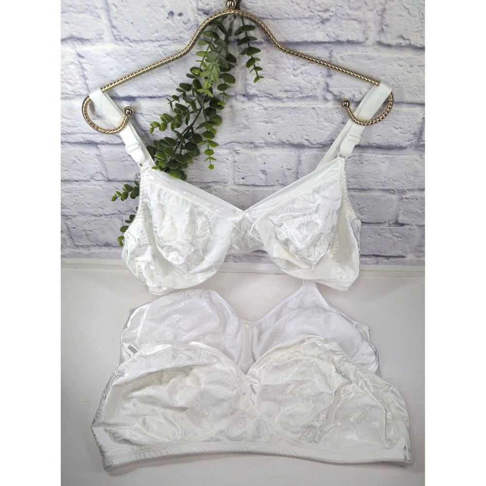 C48/110 NWOT VTG LOT 3😍Just My Size Satin Underwire Free Comfortable Bras